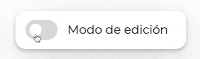 Modo edición
